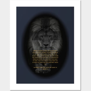 STAND ALONE LION Posters and Art